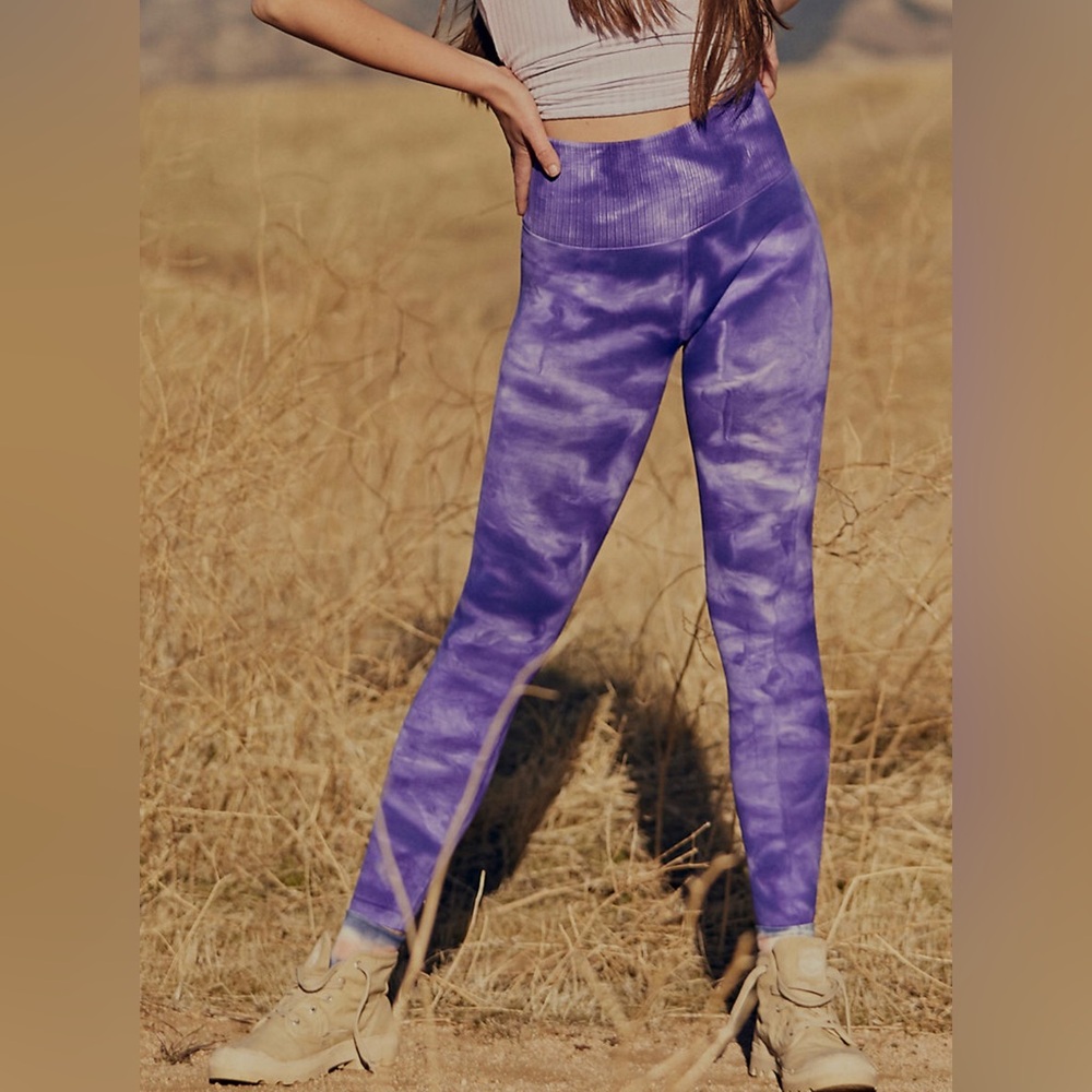 FP Movement Good Karma Tie Dye Leggings Atlas Mountain XS/S